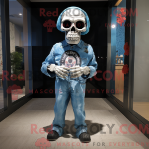 Skull maskot kostume...