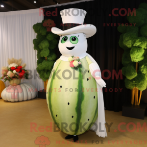 White Watermelon mascot...