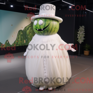 Hvid vandmelon maskot...