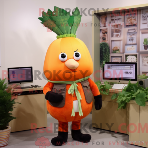 Orange majroe maskot...