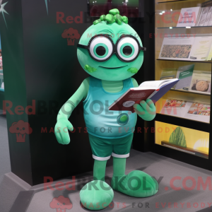 Máscara de ostra verde com...