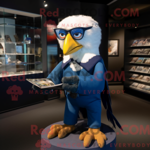 Blue Haast S Eagle mascot...