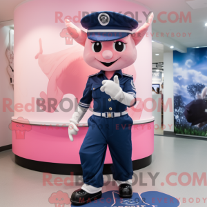 Navy Pink maskot kostume...
