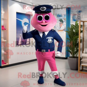 Marineroze mascottekostuum...