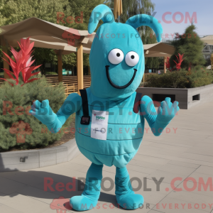 Turkis rejer Scampi maskot...