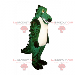 White belly crocodile mascot - Redbrokoly.com