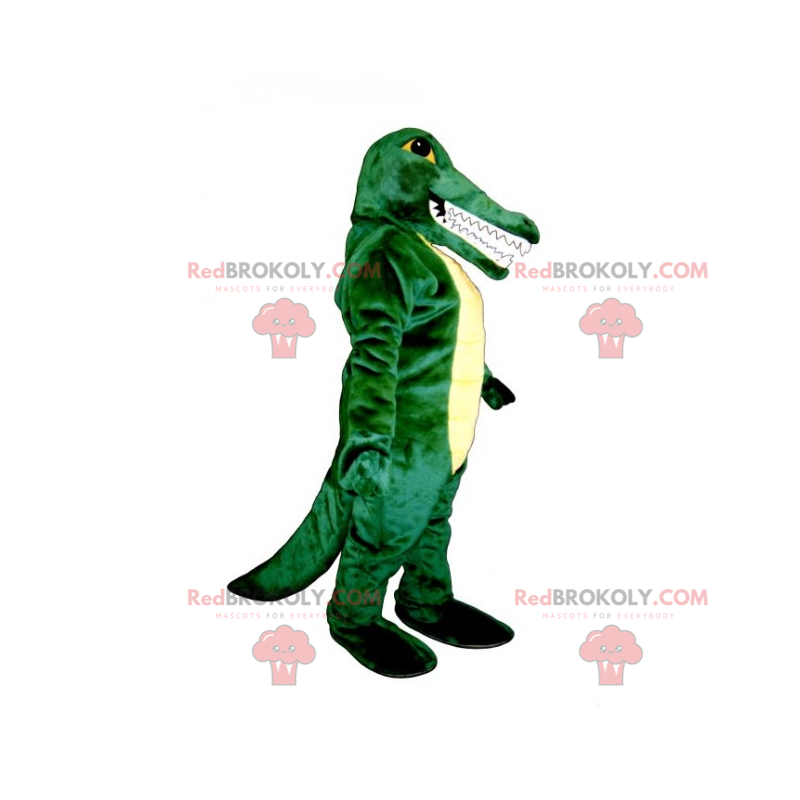 Mascote crocodilo de dentes grandes - Redbrokoly.com
