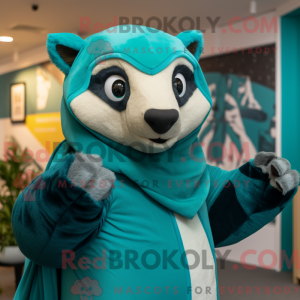 Postava maskota Teal Badger...