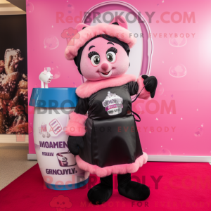 Pink Guinness maskot...