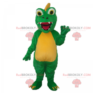Mascote crocodilo de olhos grandes - Redbrokoly.com