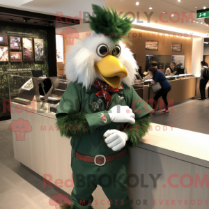 Forest Green Rooster mascot...