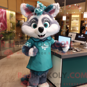 Teal Raccoon...