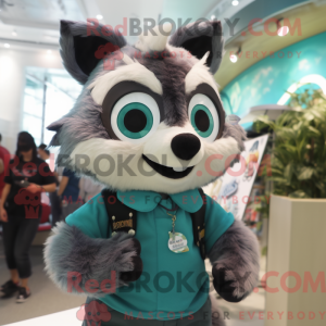 Teal Raccoon...