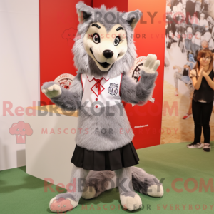 Sølv Say Wolf maskot...