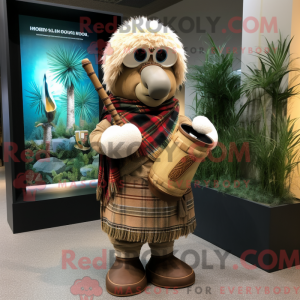 Tan sækkepibe maskot...