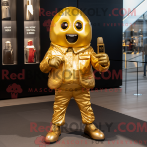 Guldgranat maskot kostume...