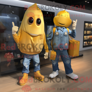 Maskottchenkostüm Gold...