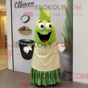 Olivengulasch-maskotkostume...
