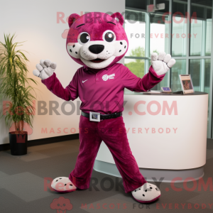 Magenta Jaguar maskot...