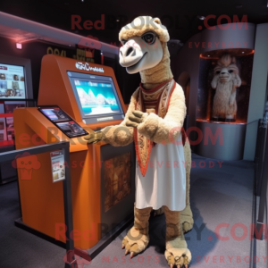 Beige Camel mascottekostuum...