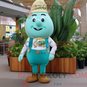 Turquoise Turnip mascot...