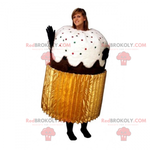 Chocolade cupcake mascotte - Redbrokoly.com