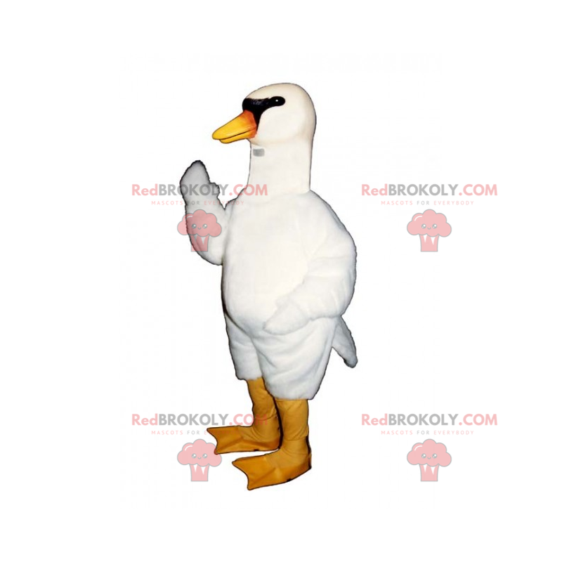 Black-eyed swan maskot - Redbrokoly.com