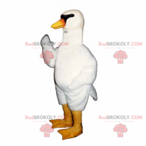 Black-eyed swan mascot - Redbrokoly.com