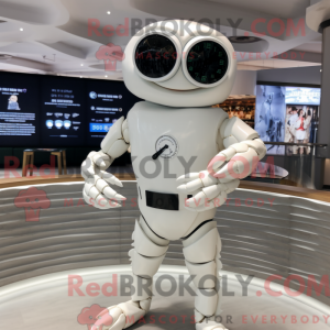 White Crab mascot costume...