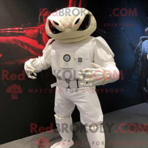 White Crab mascot costume...