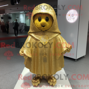 Guld vedhæng maskot kostume...