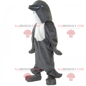 Gray dolphin mascot - Redbrokoly.com