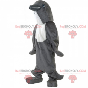 Mascote golfinho cinza - Redbrokoly.com