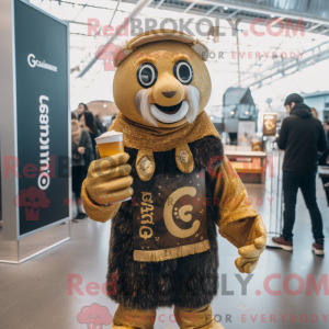 Guld Guinness maskot...