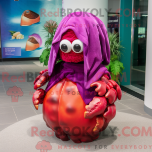 Magenta Hermit Crab mascot...