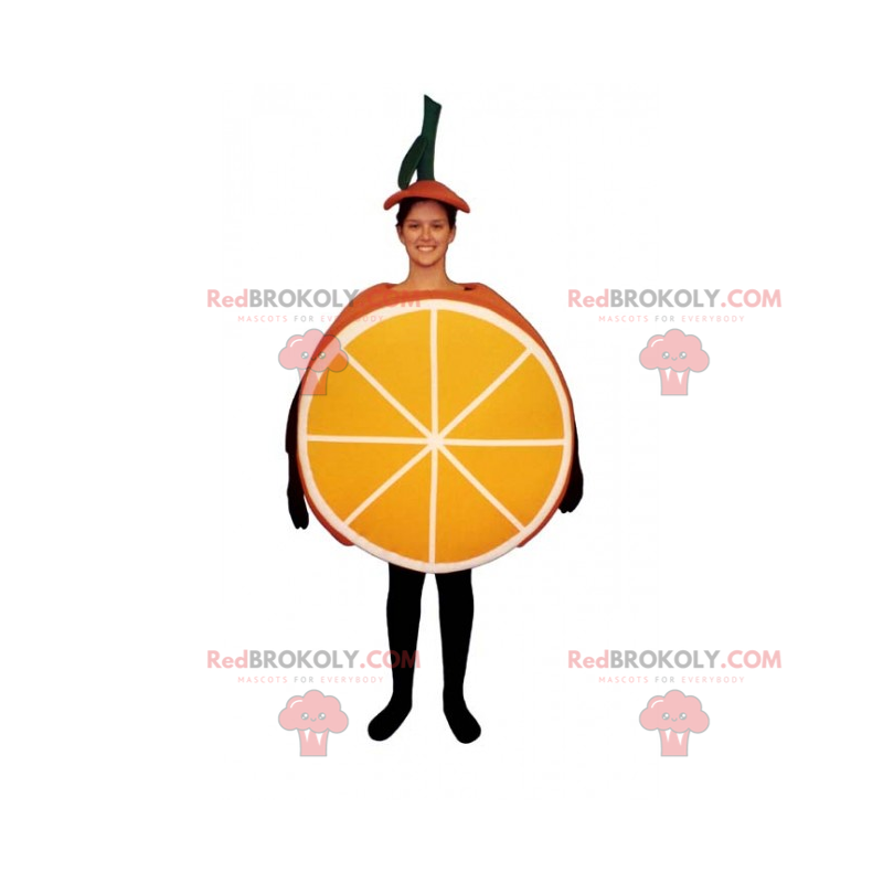 Half orange mascot - Redbrokoly.com