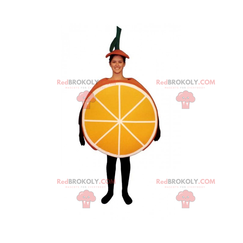 Pół pomarańczowa maskotka - Redbrokoly.com