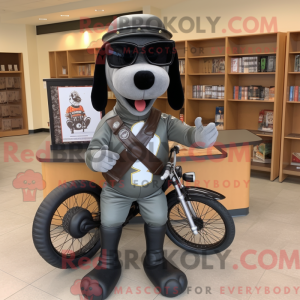 Gray Hot Dog mascot costume...