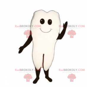 Mascote de dente com cara sorridente - Redbrokoly.com