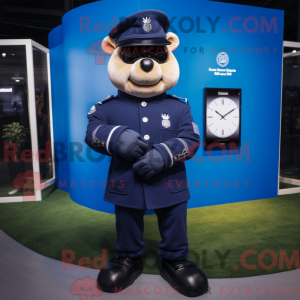 Navy Golf Bag mascot...