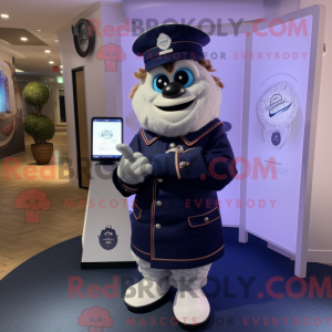 Disfraz de mascota Navy...