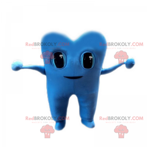 Blå tand maskot - Redbrokoly.com