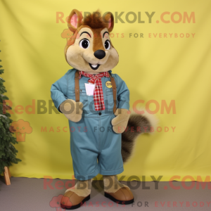 Olive Squirrel mascot...