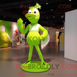 Postava maskota Lime Green...