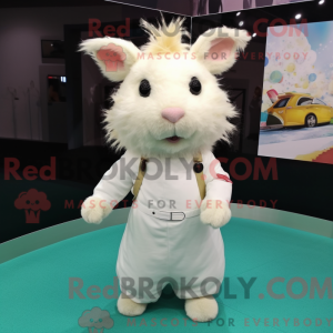 White Guinea Pig mascot...
