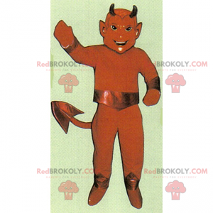 Mascote do demônio sorridente - Redbrokoly.com