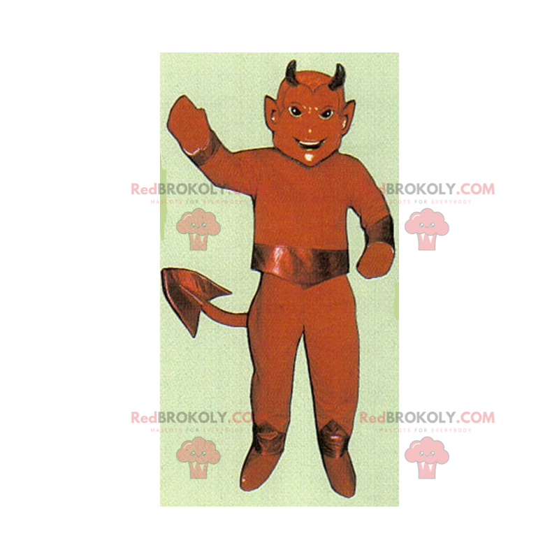 Smiling devil mascot - Redbrokoly.com