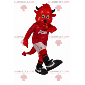 Mascotte imp in attrezzatura da calcio - Redbrokoly.com