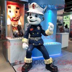 Navy Fire Fighter maskot...