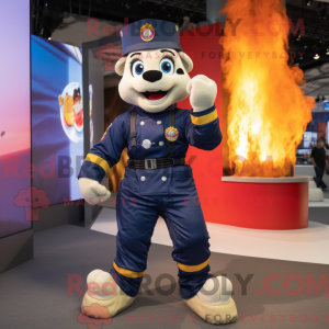 Postava maskota Navy Fire...